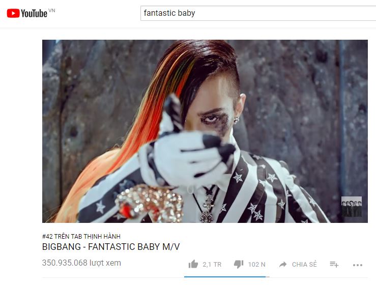 MV Good Boy của Taeyang và G-Dragong chạm mốc 200 triệu view